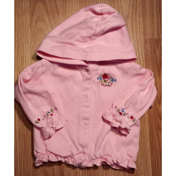 Girl's Size 6-9 M Months Two Piece Baby Guess Pink Jacket & Skirt + Gerber Top - Picture 3 of 7